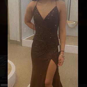 Mahogany prom dress, sz XS